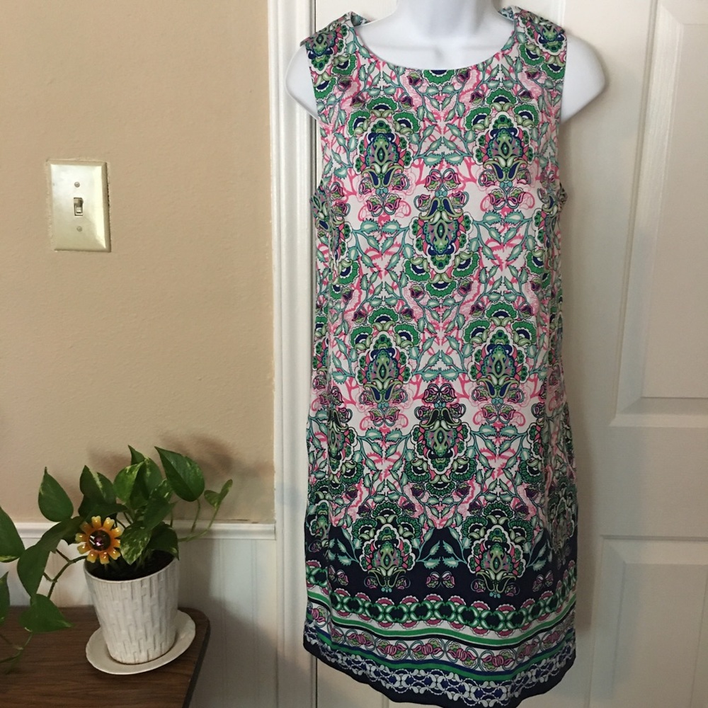 Artisan NY Sleeveless Summer Print Dress Size 8